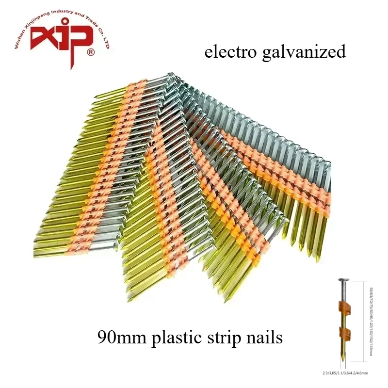 Framing Nails Electric Galvanzied 21 Degree Round Head Naisl Oblique for Construction Industry Fastening Frame Floor Pallet Roof