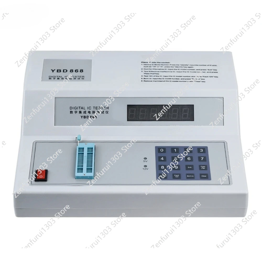 Digital  Tester YBD868 Integrated Circuit Tester Off Line Measuring-testing Instrument Desktop  Chip Component Checking