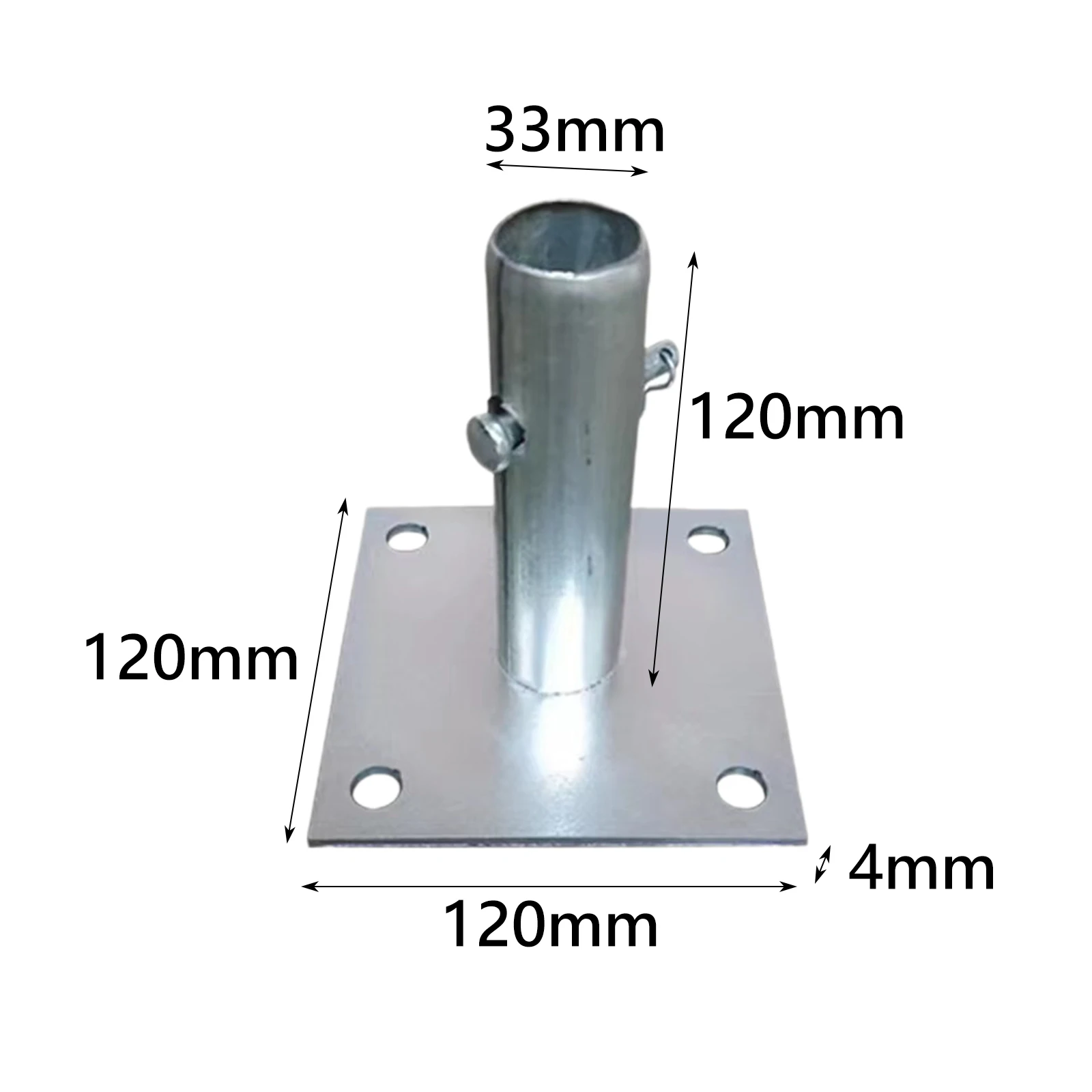 Verzinkter Gerüstbasis mit Stift, quadratische Gerüstbasisplatten, Gerüstteile für den Bau