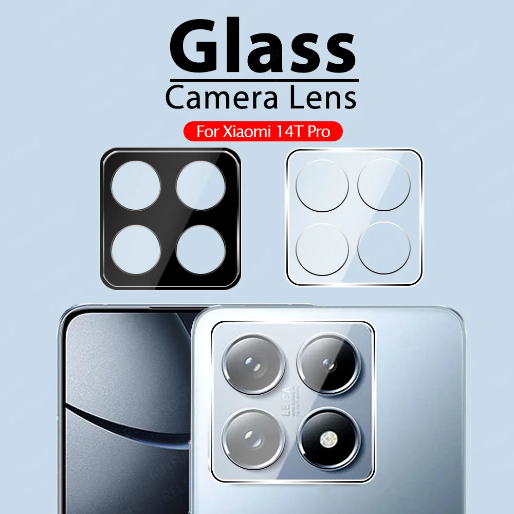 Xiaomi-カメラ保護フィルム,強化された3D保護ガラス,黒