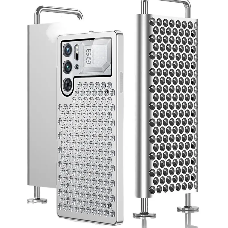 

Metal hollow heat dissipation holes Back Cover For ZTE nubia Red Magic 9 Pro+ Pro PIus Spring buckle Fall prevention Phone Case