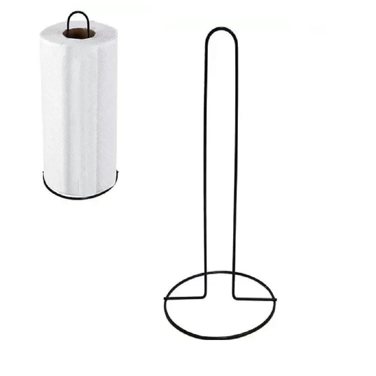 Door Stand Roll Paper Tablecloth In Metal Black