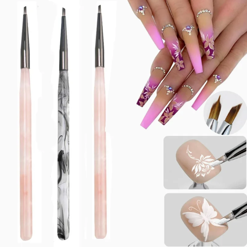 Triangle Nail Pen Brush  Painting Flower Painting Butterfly Petals Leaves Triangle Nail Art Special Flower Painting Tool