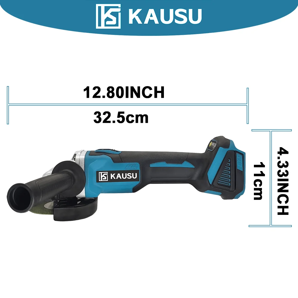 Bürstenloser 100 mm elektrischer Winkelschleifer, verstellbar, M10, wiederaufladbar, Schleifen, Schneiden, Holzbearbeitungswerkzeuge für Makita 18 V Akku
