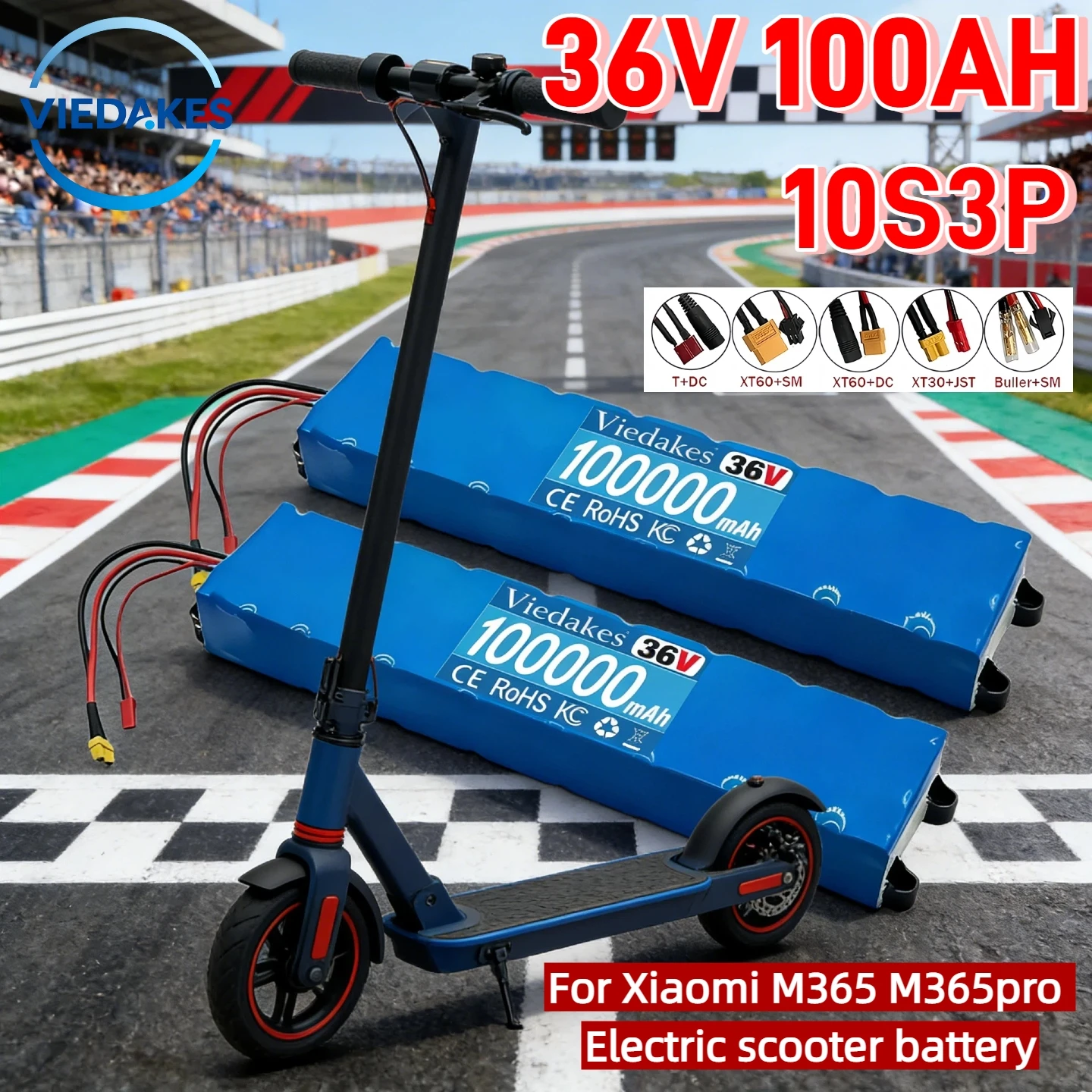 

Новая батарея 10s3p 36В 100Ач 18650, перезаряжаемая, для электросамокатов, для Xiaomi M365 M365pro.