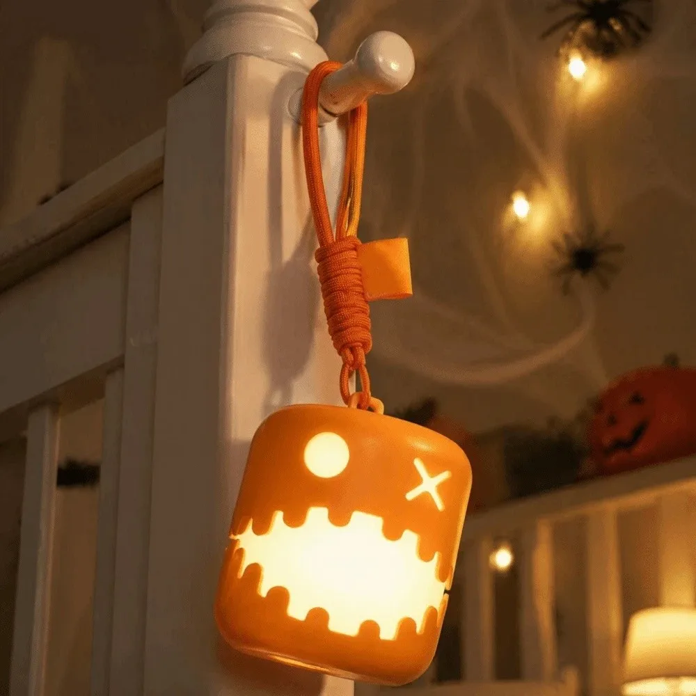 Multicolor Halloween Pumpkin Nightlight Color-Changing LED Compact LED Decor Lamp Pull-On Cord Switch Lightweight