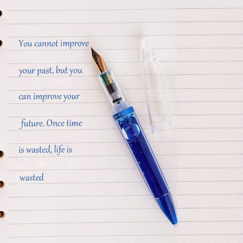 W89C Beginner Calligraphy Pen One-piece for Iridium Nib Transparent Pen Body for