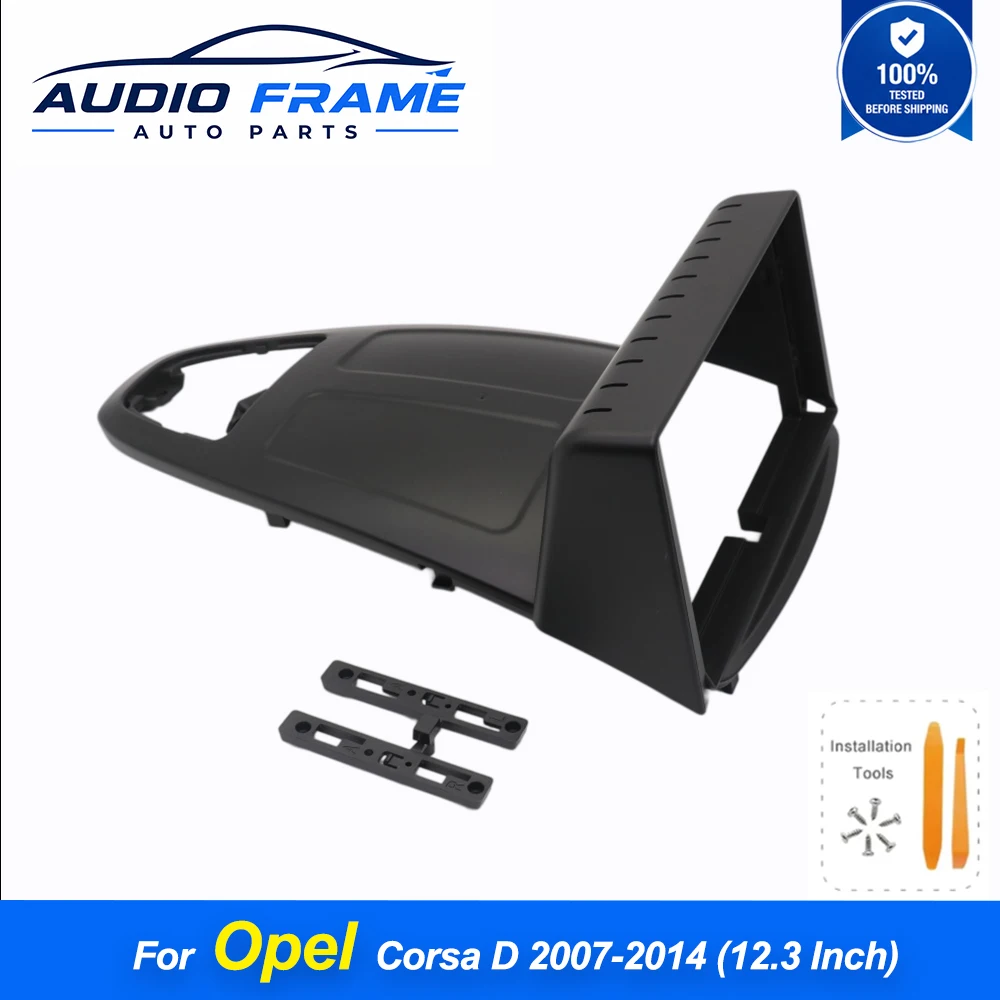 12.3 Inch Car Radio Fascia Frame Dash Trim Panel Installation Kit For Opel Corsa D 2007‑2014