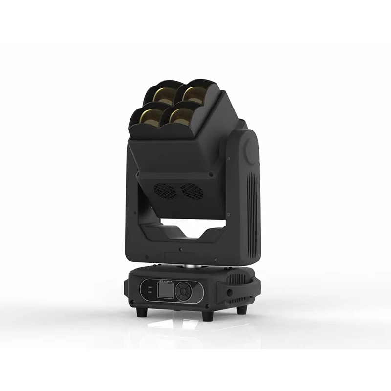 

Factory Supply 4X60W LED Beam Light Double Sided Infinite Moving Head Light Stage Lighting Manufacturer