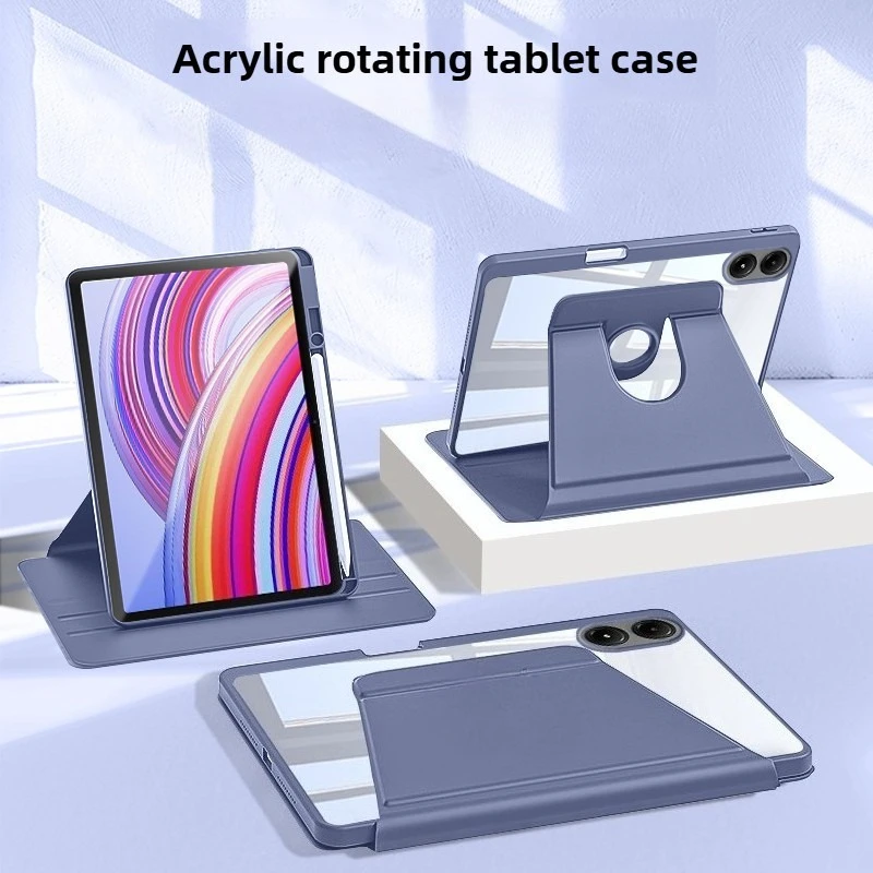 

360 Rotating Hard Case for Xiaomi Poco Pad M1 12.1 2025 Poco Pad X1 11.2 inch Case with Pencil Holder
