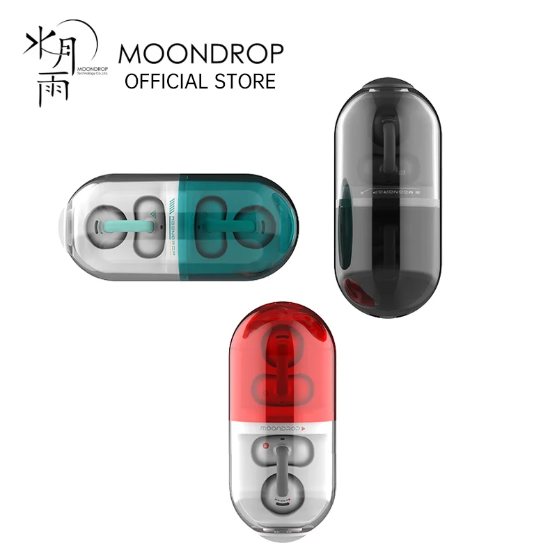 MOONDROP PILL OWS Наушники с открытым ухом Bluetooth 6.0 Подвесные наушники IPX4 с открытым зажимом для ушей Беспроводные наушники со встроенным искусственным интеллектом ENC Pill