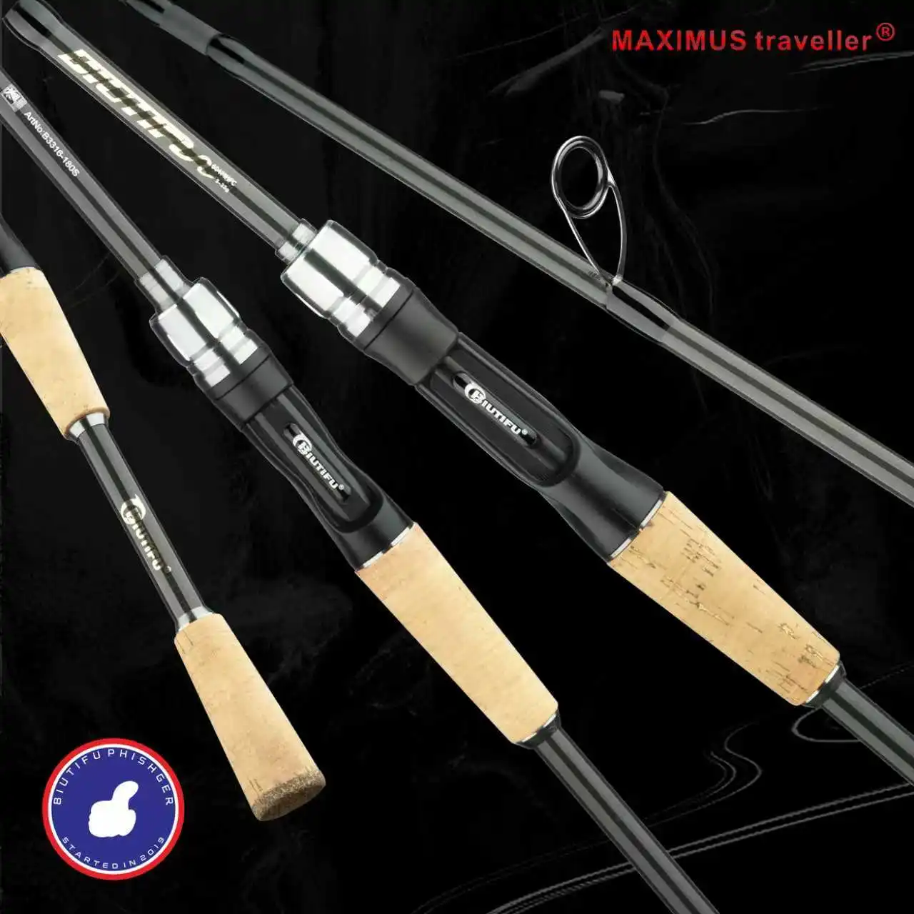 PHISHGER الغزل الصب السفر الكربون الصيد قضبان baitcasting الوزن 5-35 جرام م سريع خفيفة إغراء سمك السلمون المرقط السلع الصغيرة للقطب