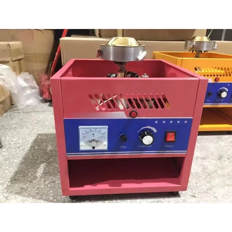 The latest automatic high-quality fairy coin-operated marshmallow machine green marshmallow floss making vending machine