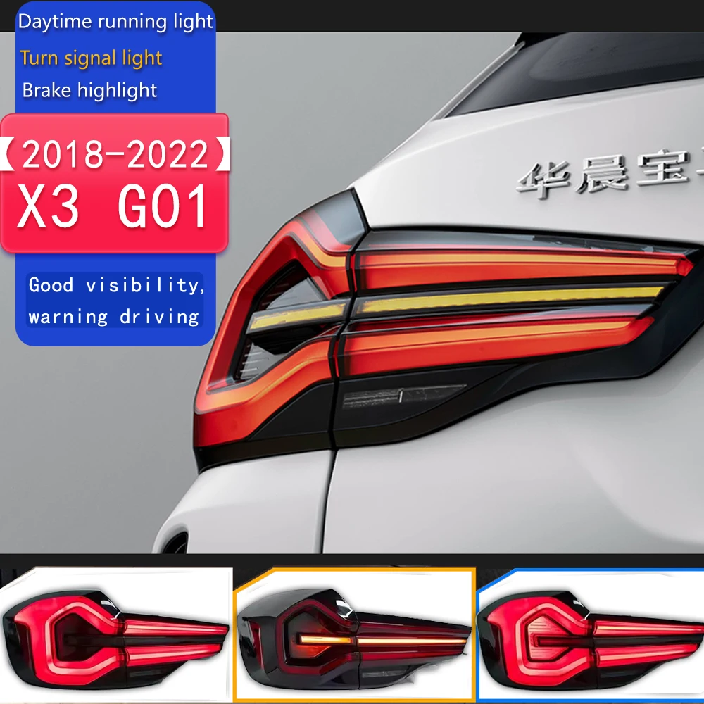

Tail Lamp for BMW X3 G01 Tail Lights 2018-2022 IX3 G01 G08 LED Tail Light Rear Lamp Signal Reverse Auto Accessories 2PCS