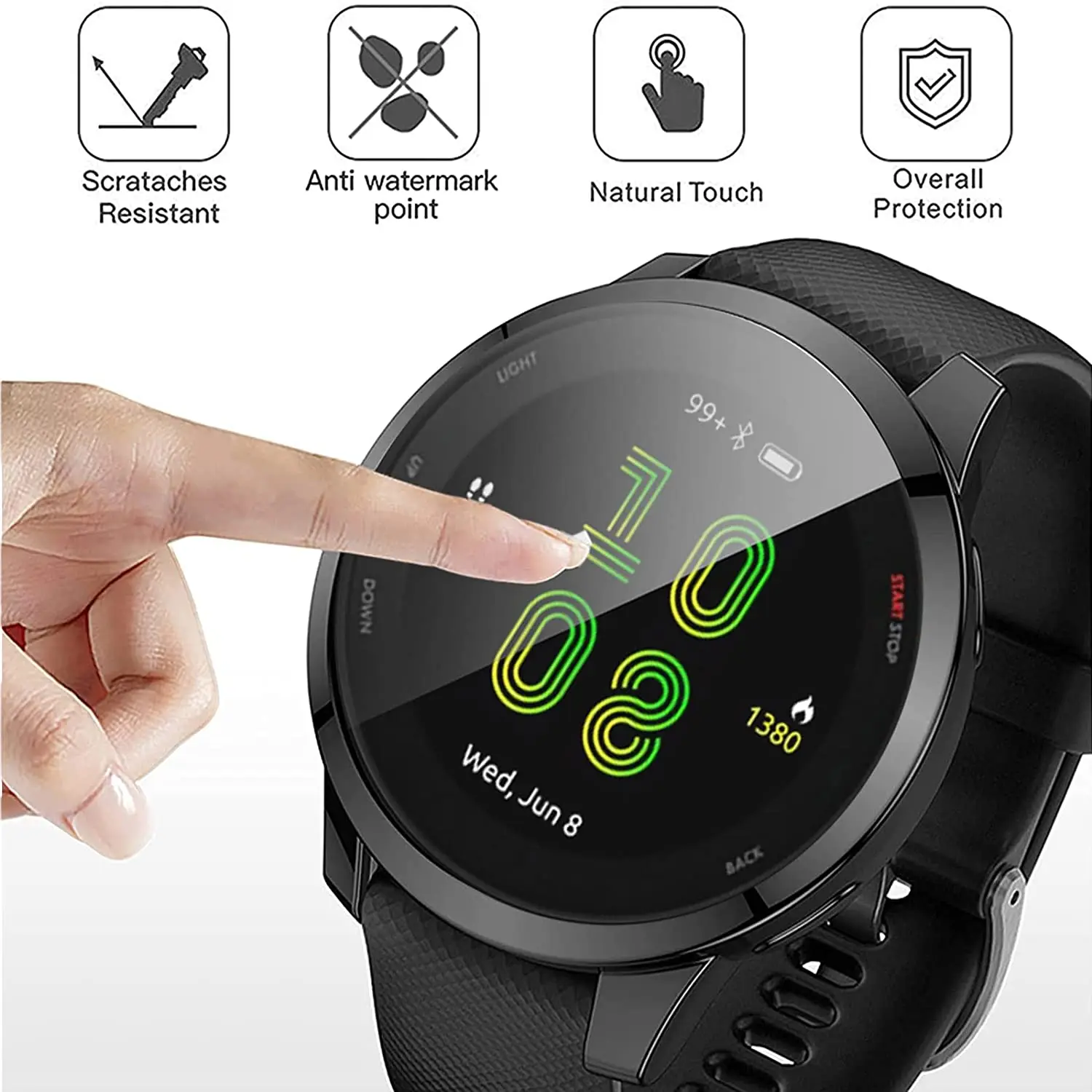 Boîtier rigide en verre trempé pour montre connectée Garmin, 30 pièces, pour Forerunner 265 265S 255S 255 965 955