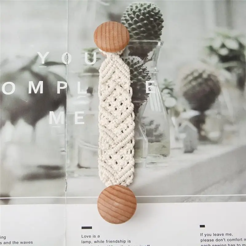 ABUG-Bohemian Style Rope Knobs Door Handle Rope Cabinet Drawer Cupboard Furniture Door Drawer For Kitchen Cabinet Cupboard