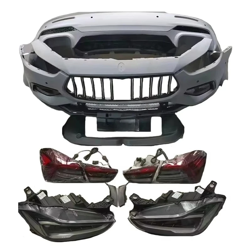 

For Maserati Ghibli Body Kits GTS Trofeo Upgraded Modified Front Rear Bumper Grille Trim Strips Auto Accessory