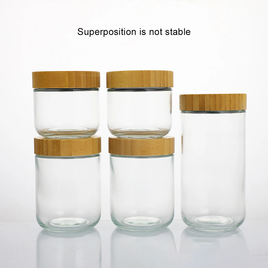 4piece Organize Kitchen With Glass Yogurt Containers With Lids Wide Range Of Sizes Easy Access