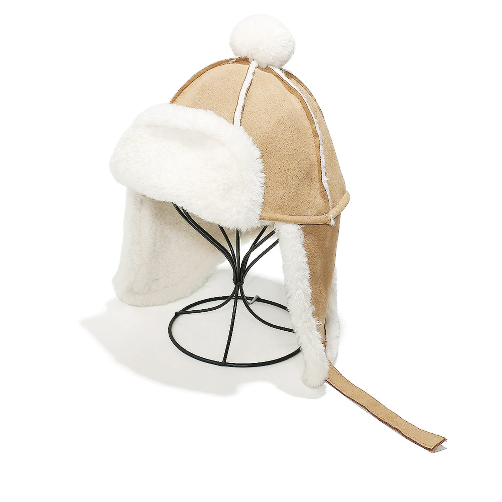 سميكة الصوف بطانة غطاء للأذنين قبعة الشتاء يندبروف الصياد قبعة الطقس البارد الأذن قبعة واقية في الهواء الطلق أنيق قبعة تزلج دافئة