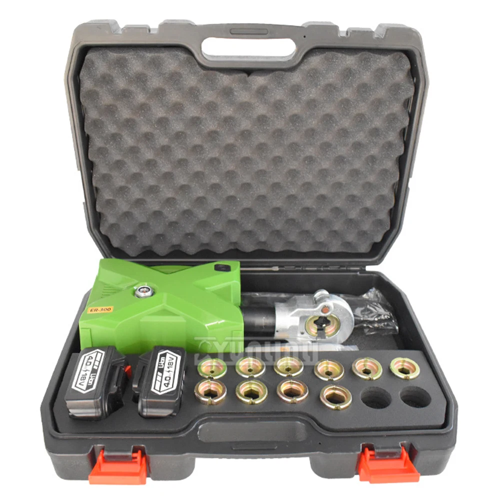 Tang crimping hidrolik elektrik, tang crimping, kawat, penutup terminal mesin crimping dengan tampilan digital portabel