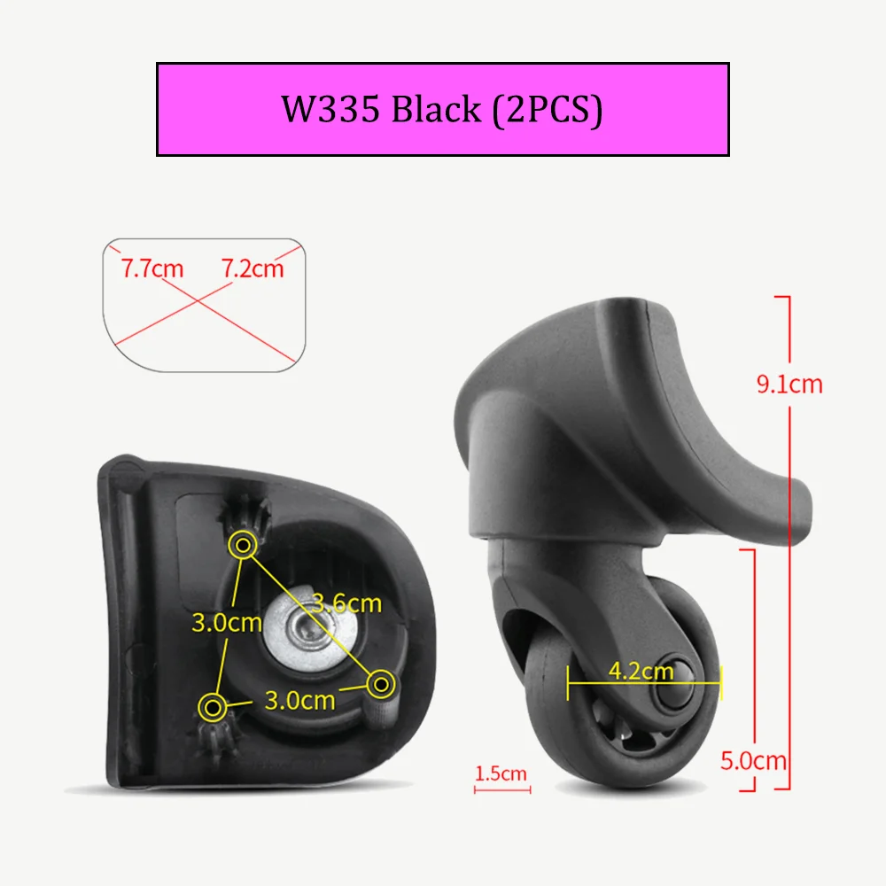 W335 Suitcase Luggage Customs Box Repair Pulley  High Quality Material Selection Durable Boarding Case Replacement Rollers