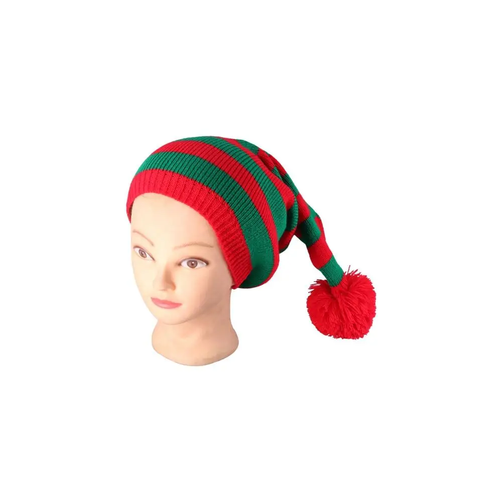 Freizeit Weihnachtsmann Weihnachten Strickmütze Frohe Weihnachten Mütze Grün Rot Santa Beanie Mütze Koreanischer Stil Häkeln Warm