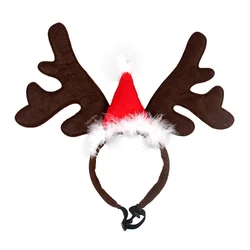 Puppy Xmas Headwear Pet Deer Headband Dog Antlers Hat Hoop Christmas Spring Autumn