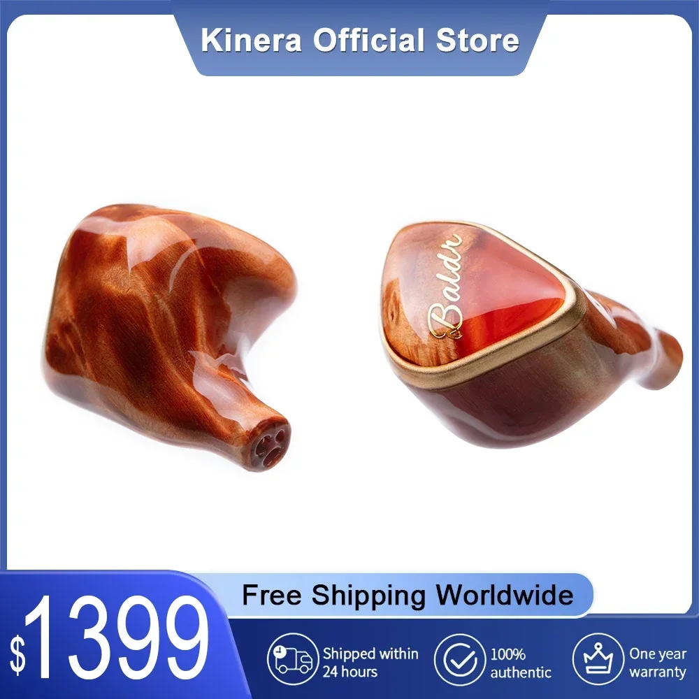 

Kinera Baldr 2.0 Tribrid IEM 7 Drivers 4EST+2 Knowles BA+1DD 6N OCC Gold-Plated Cable 0.78mm 2Pin Balanced 4.4mm 22Ω 109dB