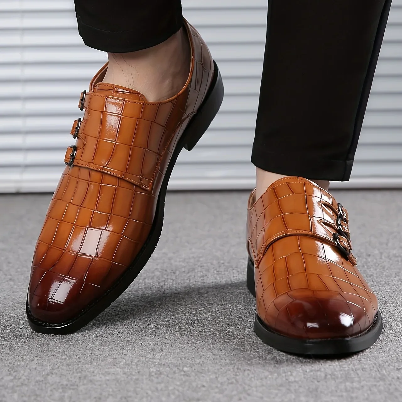 Zapatos informales de negocios para hombre, calzado de cuero, moda de primavera y verano, otoño e invierno, novedad