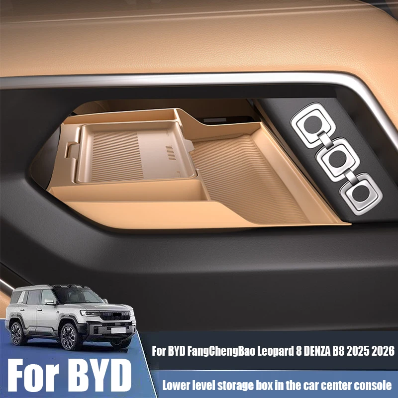 

Силиконовый чехол для нижнего отсека центральной консоли автомобиля BYD FangChengBao Leopard 8 / DENZA B8 2025-2026