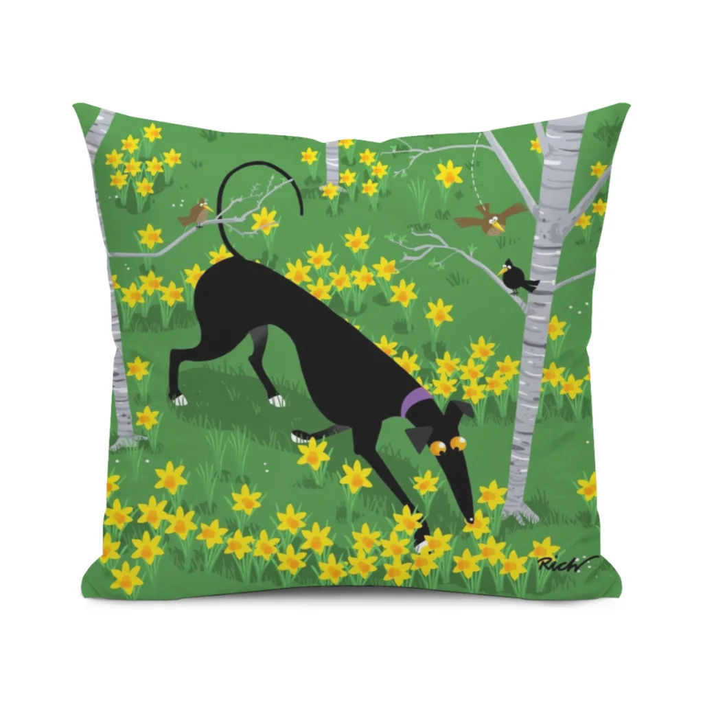 Pillowcase Cushions Cover Cushions Home Decoration Daffodil Hound Pillows For Sofa