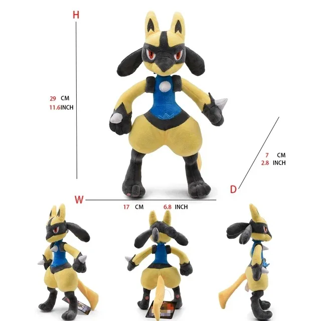 TAKARA TOMY Große Pokemon-Plüschtiere: Erd-Schildkröte Huangyan, Wolf Soloya, Fierce Carp, Drachen mit Feuer-Sprühfunktion, Spielzeugpuppe, Plüschtier Chi 3