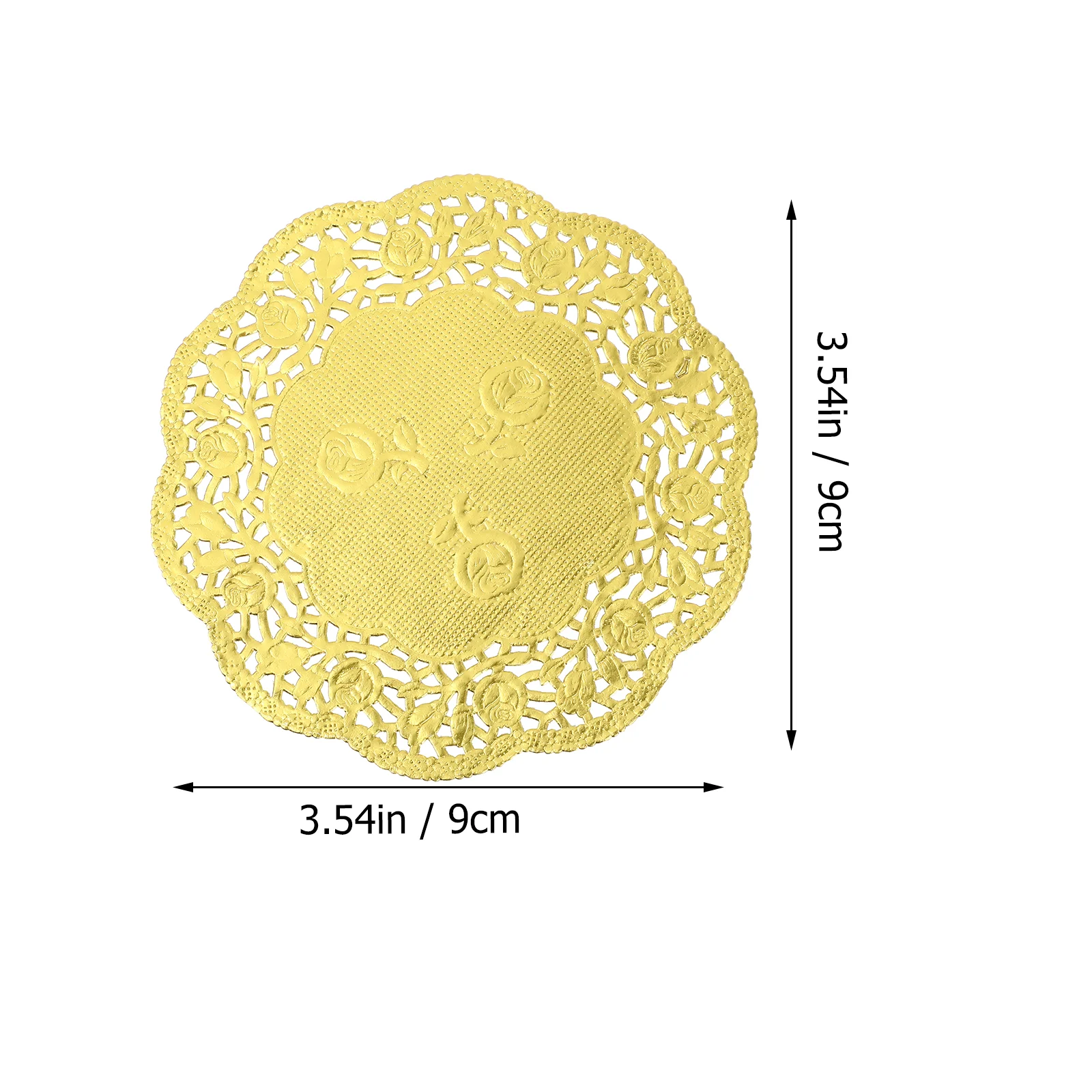 100PCS 35 Inch Oil-Absorbing Lace Doilies Disposable Cake Box Liner Round Packaging Paper Pad paper doilies