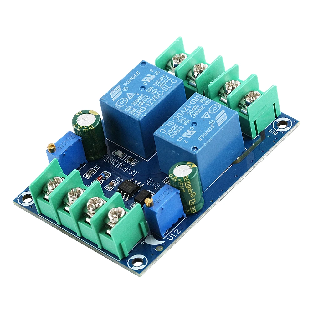 DC Power Automatic Switching Module DC12V 10A UPS Uninterruptible Dual Power Controller Emergency Battery Charging