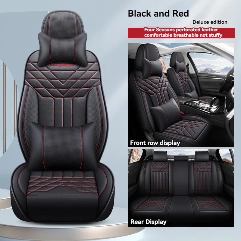 

5 Seats Full Set Waterproof Universal Car Leather Seat Cover For CS75 Changan CS55 CS35 PLUS Car Accessories Styling Protector