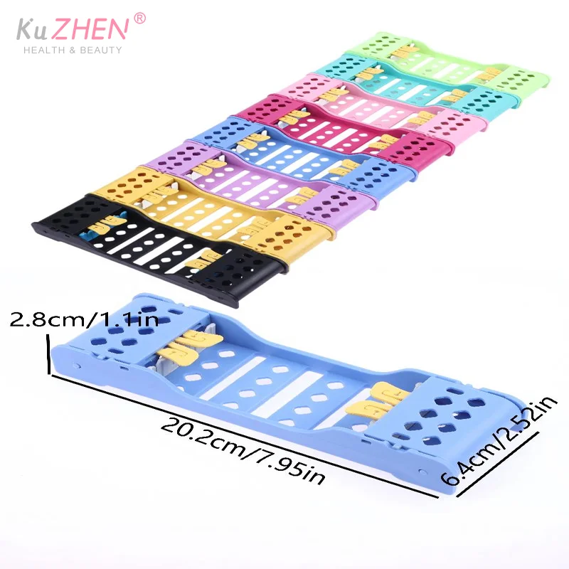 Dental Instruments Plastic Disinfection Box Dental Storage Case For 4 Holders Autoclavable Dentist Cassette Racks