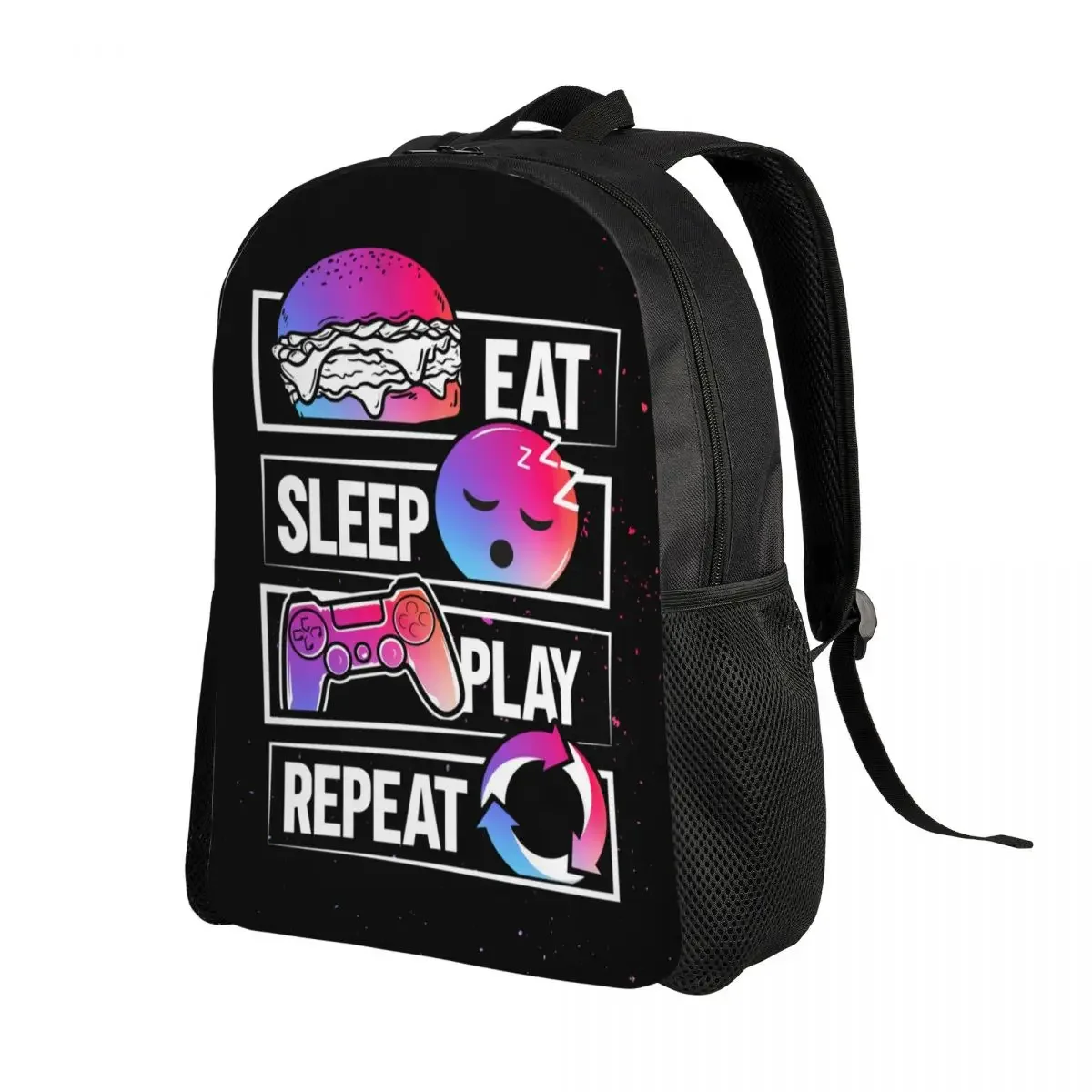 Custom Gamer Gaming Controller Laptop Backpack Men Women Fashion Bookbag for College School Student Video Game Lover Gift Bags