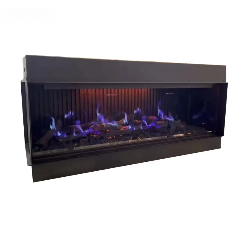 Electric Holographic Fireplace Heater LCD Screen 1500W Power