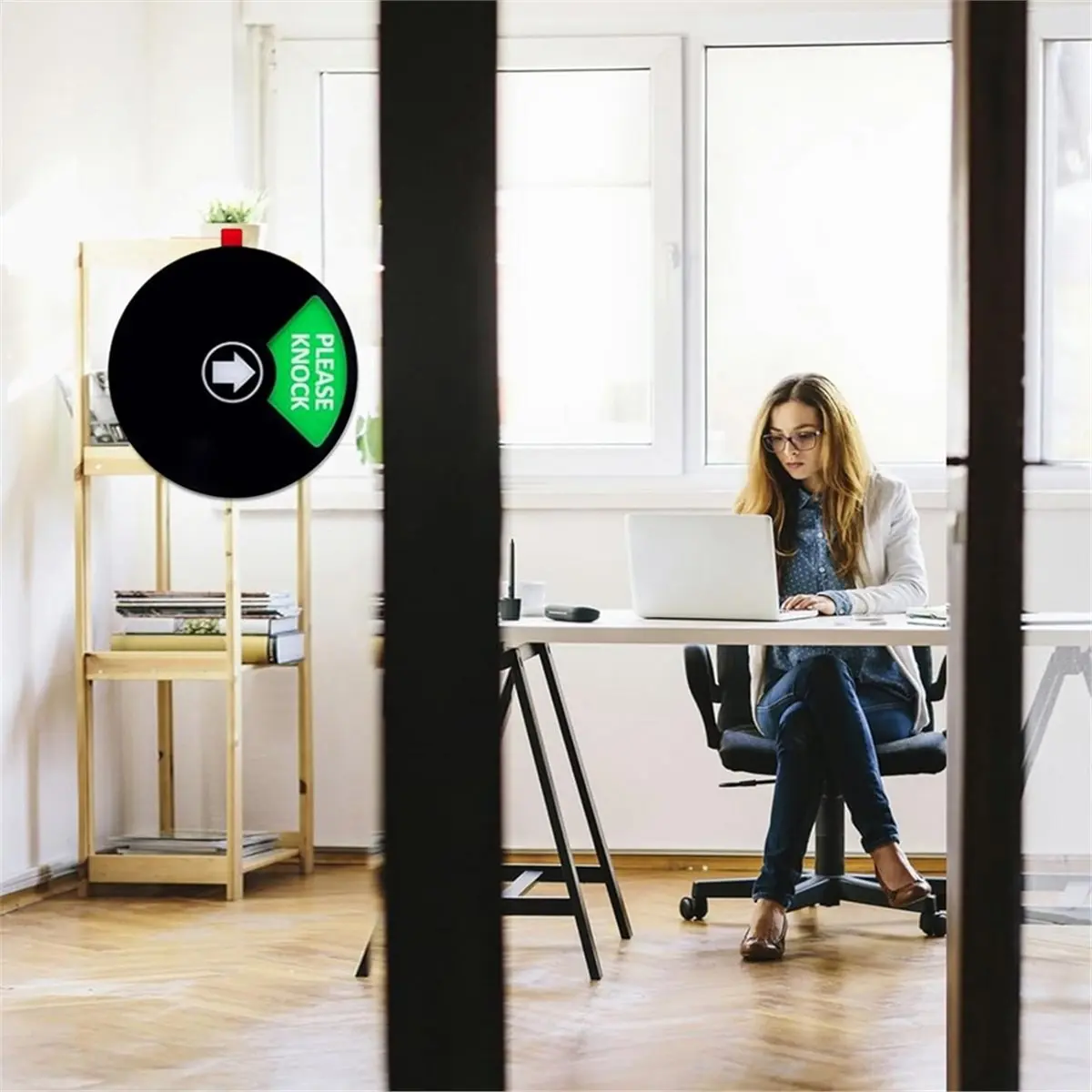 A75K Privacy Sign for Door, Do Not Disturb, Out of , Please Knock, in A Meeting, Conference Sign for Offices