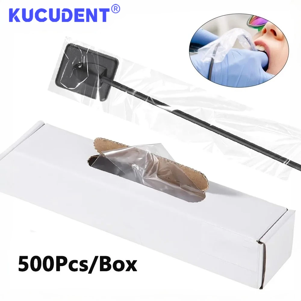 500 Pcs/Box Disposable Dental Plastic X-Ray Digital Sensor Protective Sleeves Cover Film Bags Transparent Dentistry Accessories