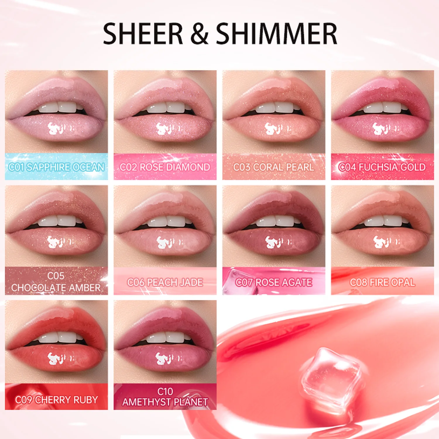 كاتكين الشفاه جوهر أحمر الشفاه ملمع الشفاه مرآة ملمع الشفاه ملمع الشفاه ترطيب الزجاج دودو الشفاه غسول ملمع الشفاه 3.5 جرام #6