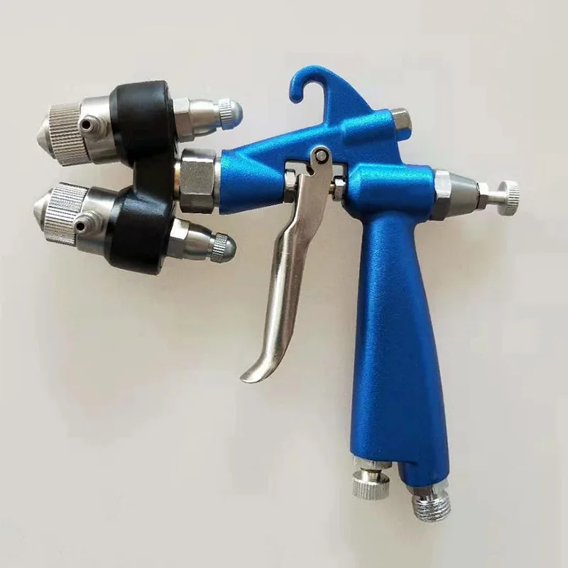 Double Nozzle Spray Gun Good quality Nanometer HVLP Sprayer Paint Spray Tool Air Compressor Two-Component Nozzle Double Head