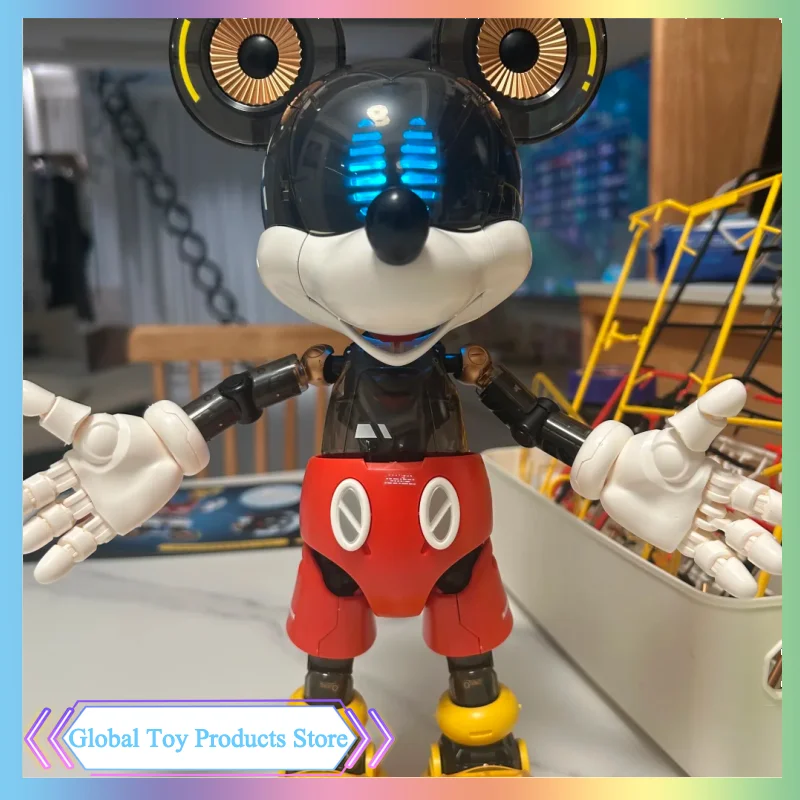 400% mickey mouse montagem modelo kit estilo cyber-punk coleção original figura de ação anime modelo periférico kt brinquedo ornamentos