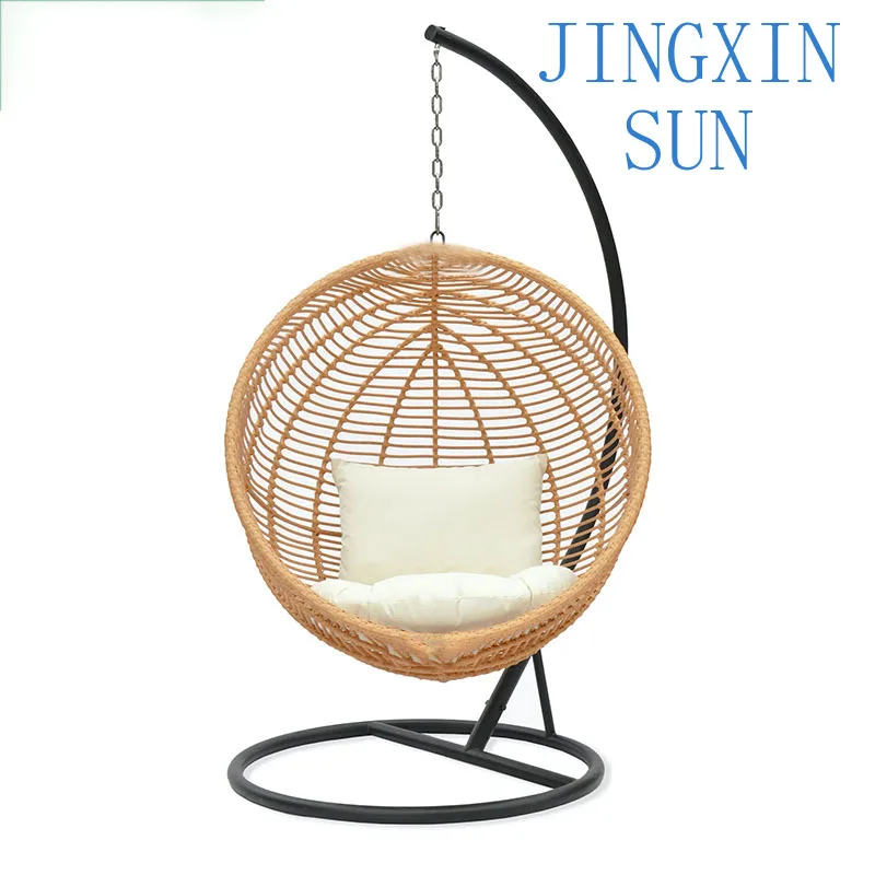 Indoor swing, family balcony, bedroom, homestay, courtyard, outdoor single person rattan weaving cradle
