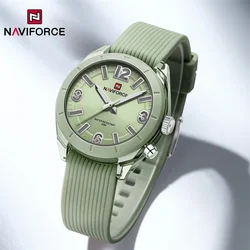 NAVIFORCE Brand Women Fashion Watch Silicone Bracelet Personality Waterproof Ladies Quartz Wristwatch Relogio Feminino 2024 New