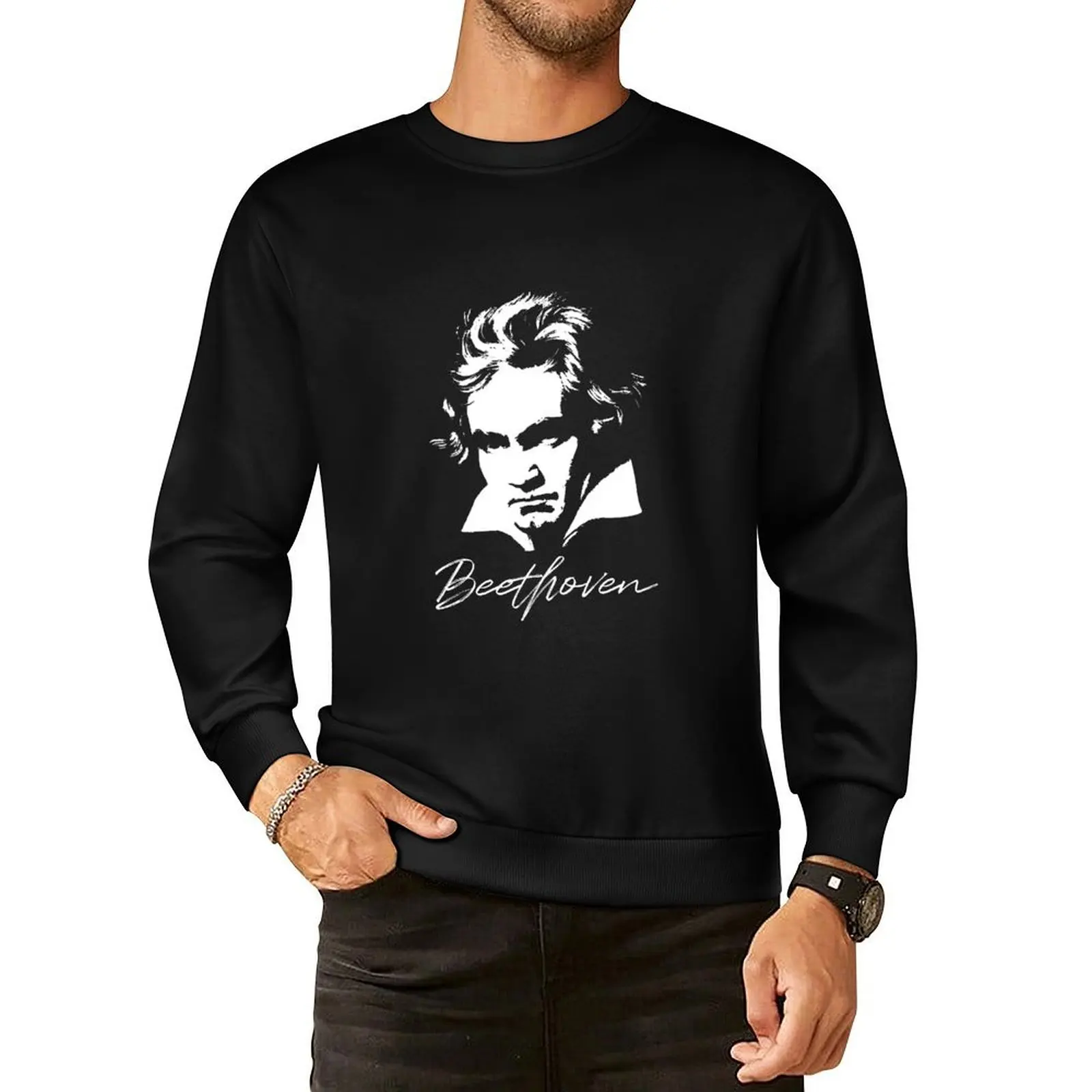 

Ludwig van Beethoven Portrait Classical Composer Pullover Hoodie streetwear men tracksuit men oversize sweatshirt