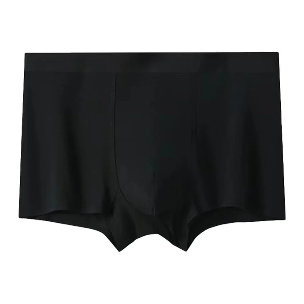 

Mens Solid Color Underwear Seamless Breathable Boxer Briefs Simple Basic Comfort Shorts U Convex Pouch Teenage Panties