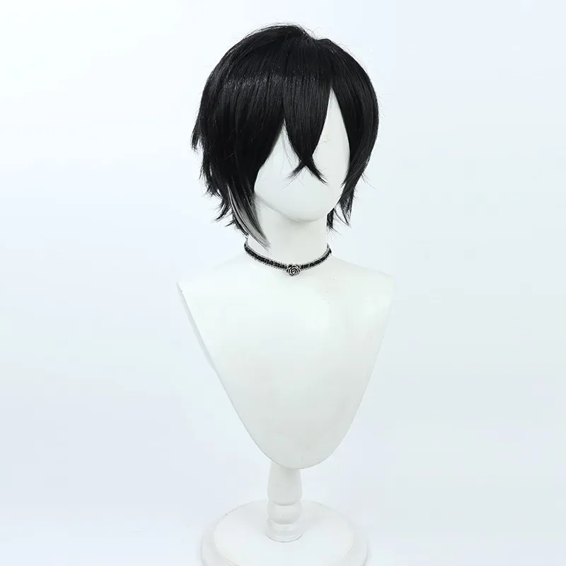 Virtual YouTube Vtuber Akira Shikinagi Cos Cosplay Wig Halloween Carnival Party Props Synthetic Hair Heat Resistant FiberWig Cap