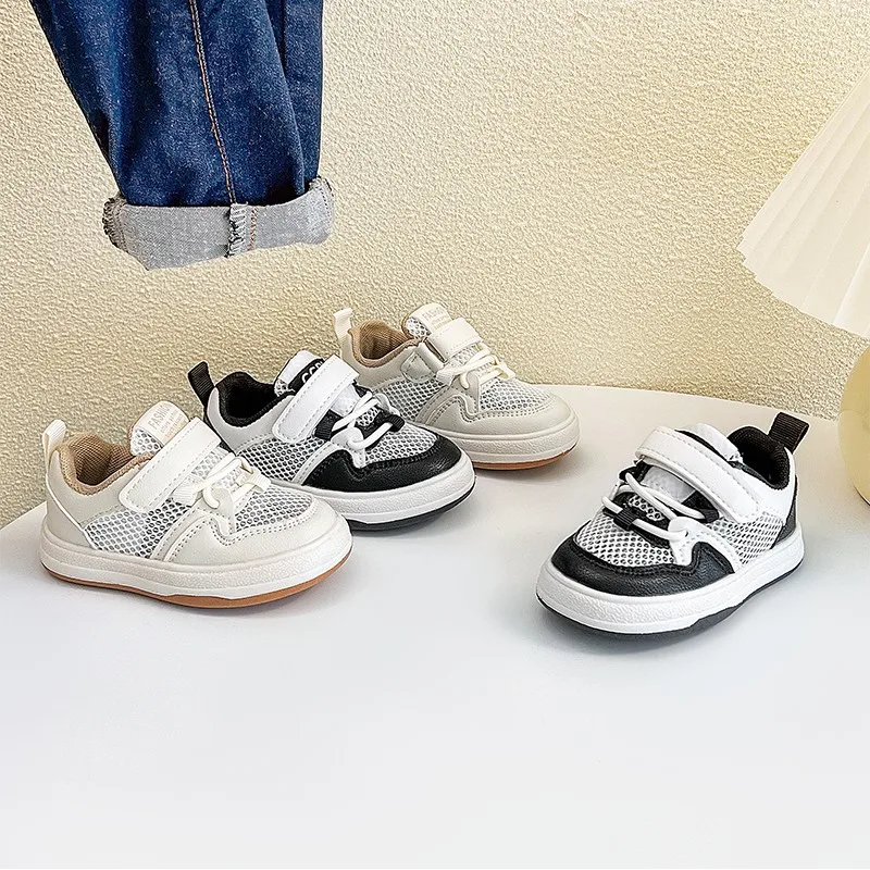 

Children Running Sneakers Boys Kids Shoes Mesh Breathable Anti-Slip Walking Patchwork Tenis Toddler Soft Soled Girls Shoes