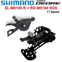SHIMANO DEORE M5100 M5120 11 Speed MTB Mountain Bike Rapidfire Plus Shifting Lever + Rear Derailleur SHADOW RD+ SL RD M5100